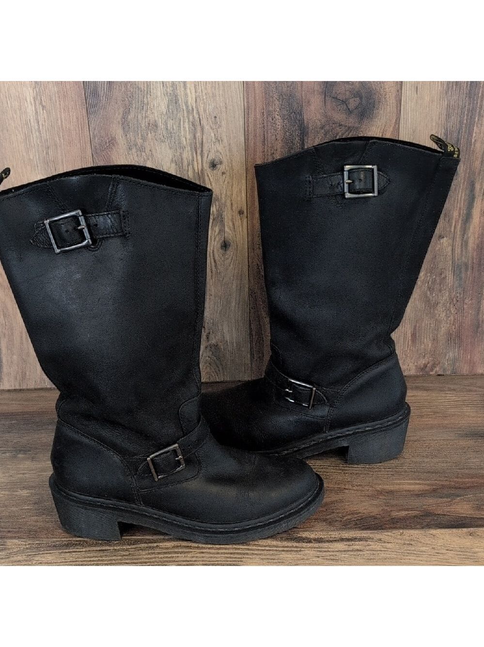 Dr. Martens Streetwear Vintage Combat Boots with Buckles 11 C164 - Picture 1 of 9
